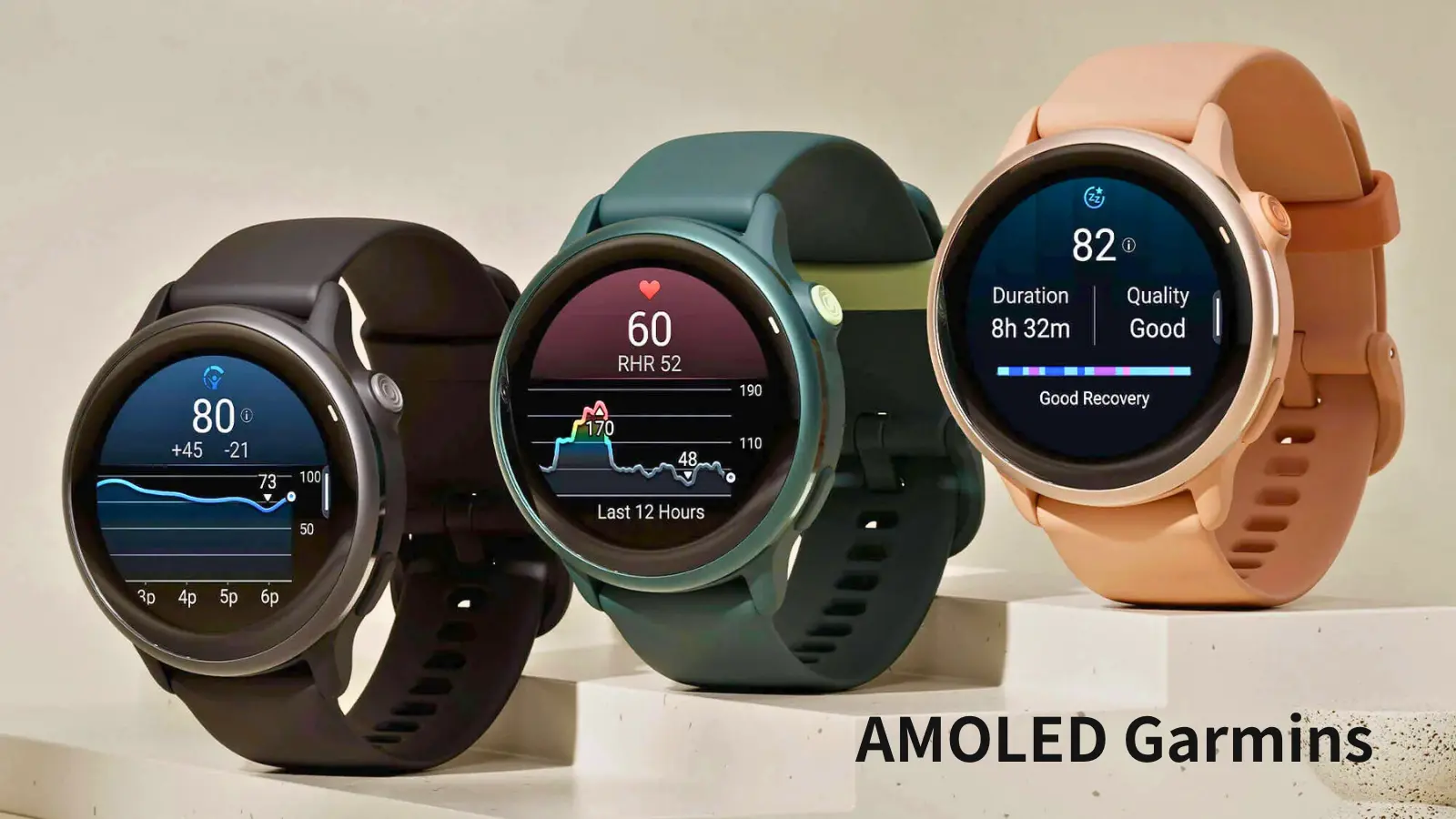 AMOLED画面を採用したGarminウォッチ