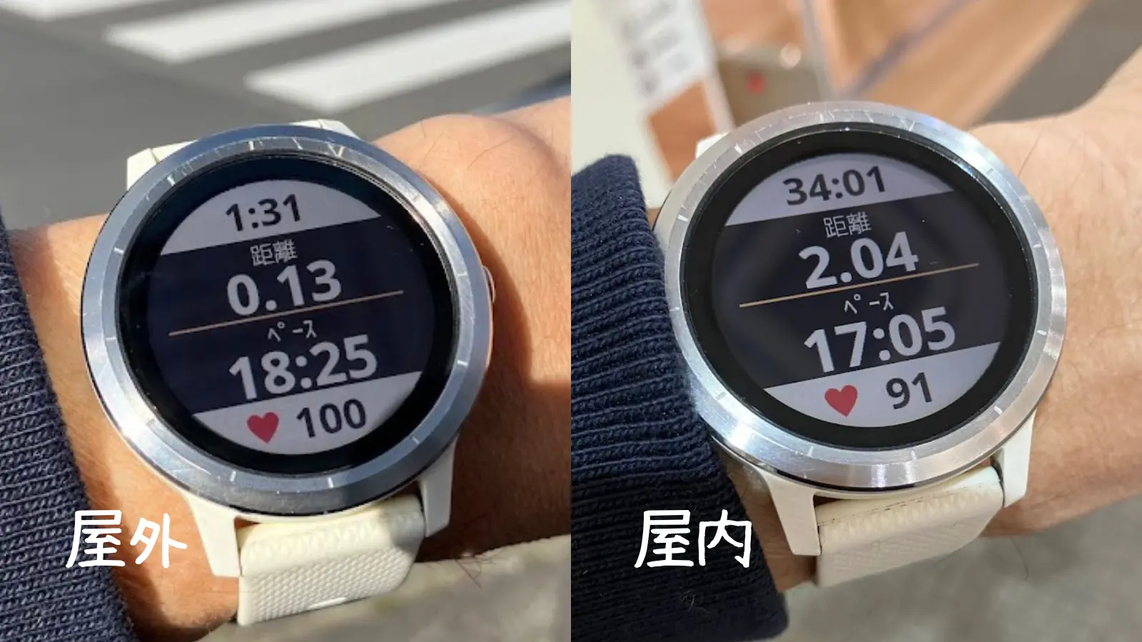 Vivoactive3のMIPディスプレイ