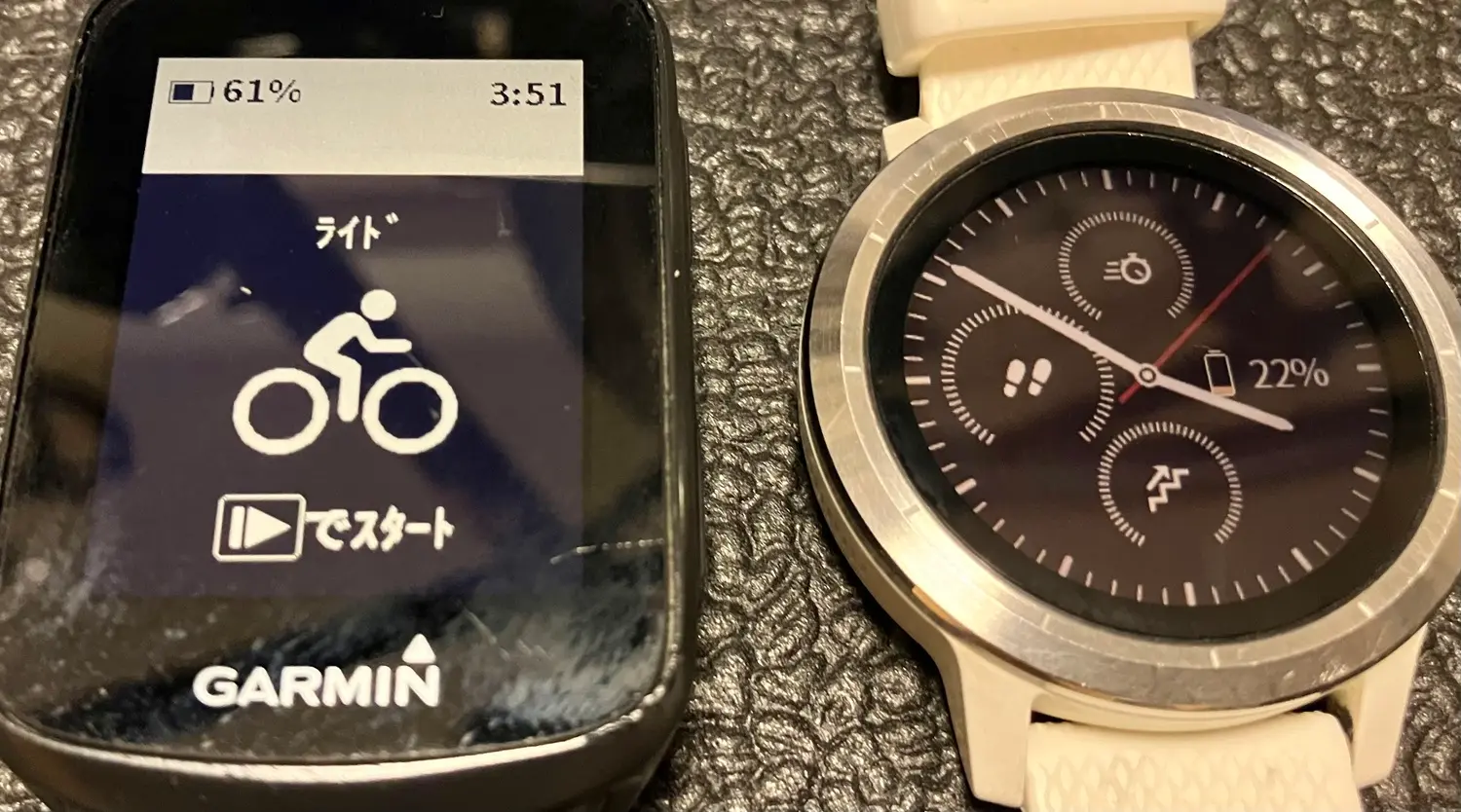 Garmin EdgeとVivoactive3