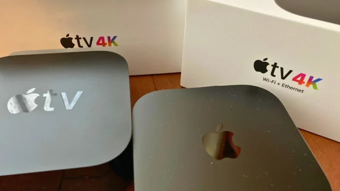 AppleTV4K第2世代と第3世代を並べた画像