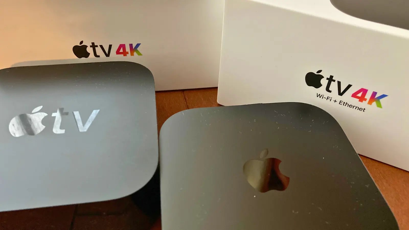 AppleTV4Kを並べた画像