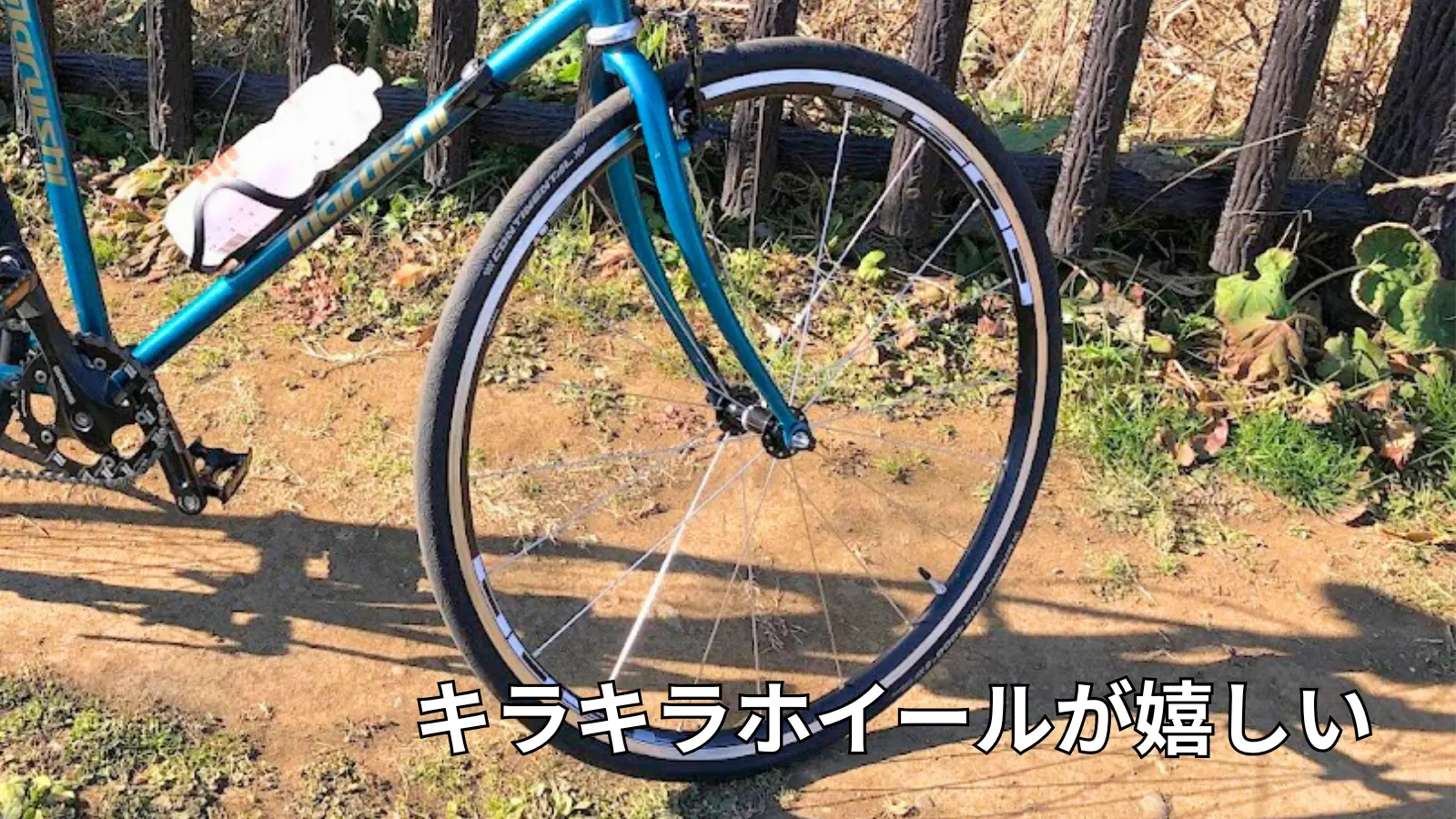 キラキラのフロントホイール