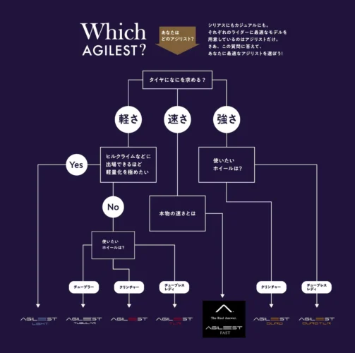 アジリストタイヤの選び方