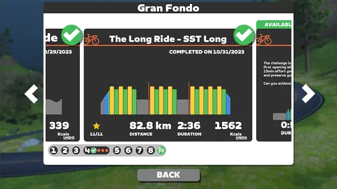 Gran Fondo Plan week4 SST-longの画像