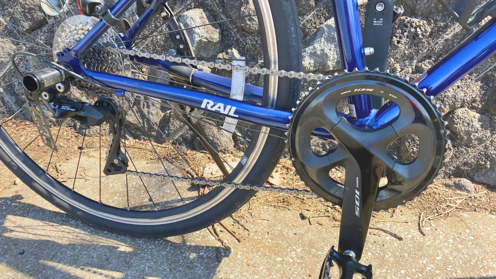 FDを外したRAIL ACTIVEのフロントギア