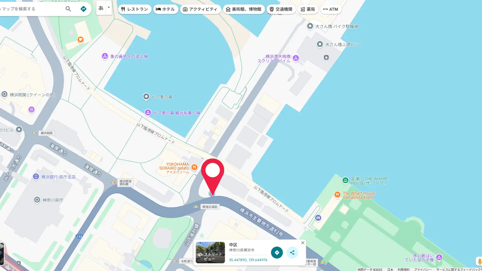 横浜の地図