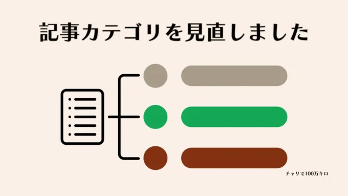 カテゴリ見直しのお知らせ画像