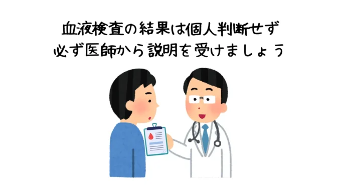 医師の説明を受ける患者のイラスト画像