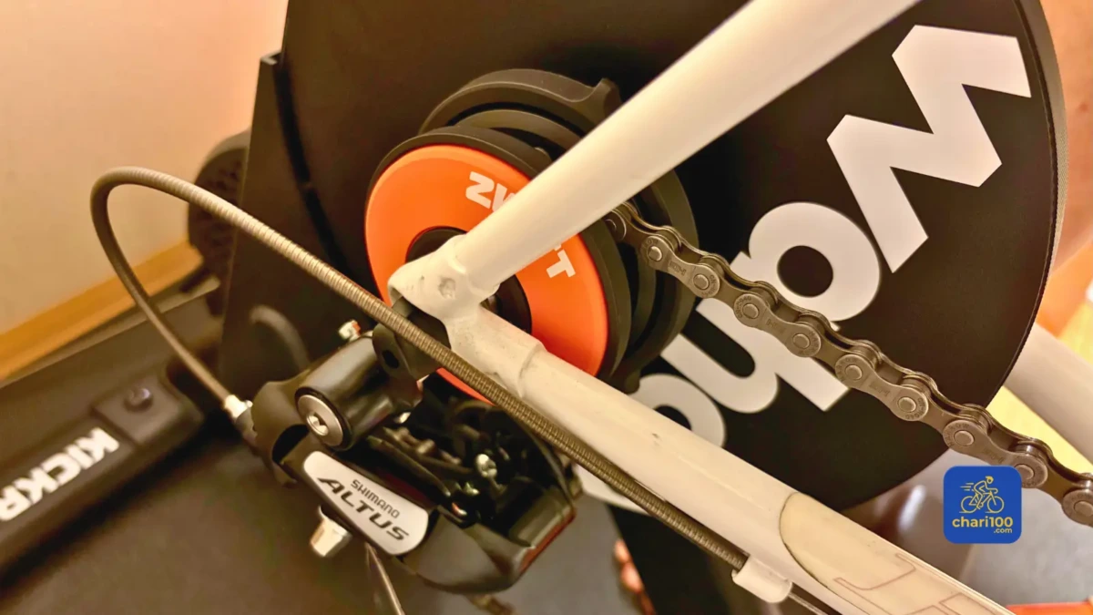 Wahoo Kickr Core2をセットしたバイク