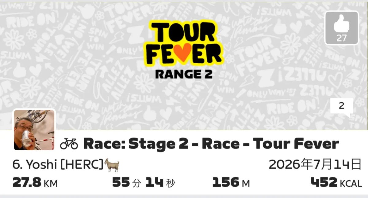 Race Tour Fever stage2 - 260714